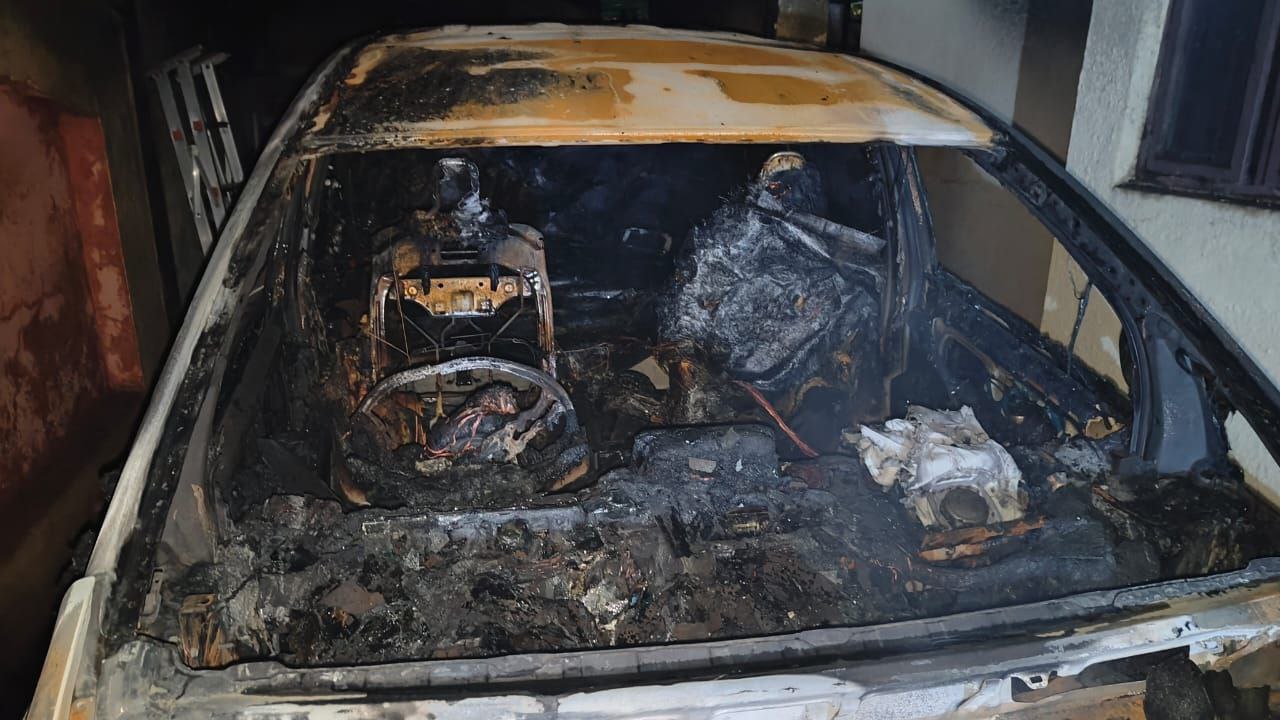 EV charging in Officer Colony catches fire